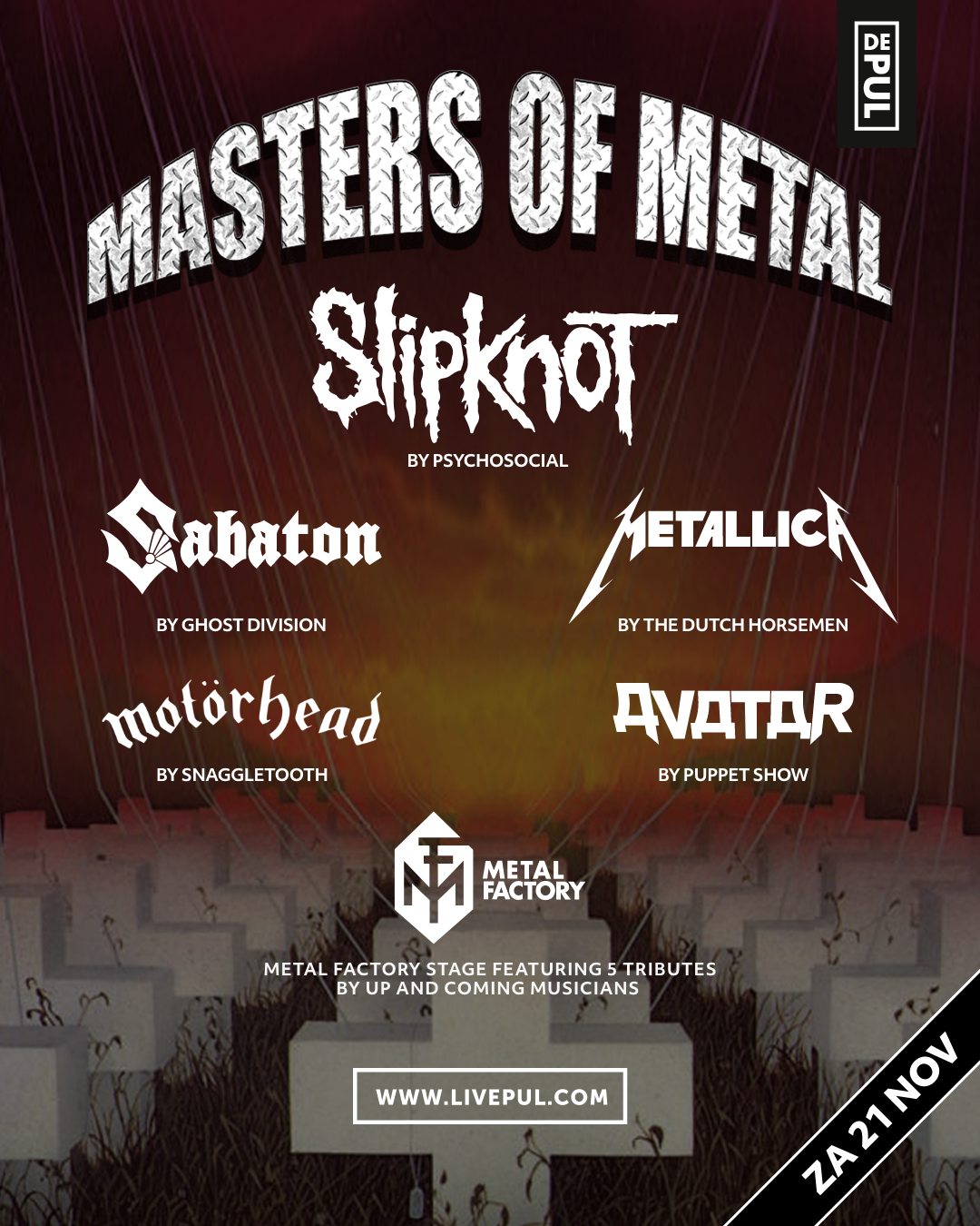 PsychoSocial – Masters of Metal 2026 at De Pul, Uden